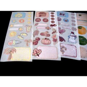 Lot of Stickers, Great Lengths, Summer, Autumn, Winter, Jewel, Spring, Titles.